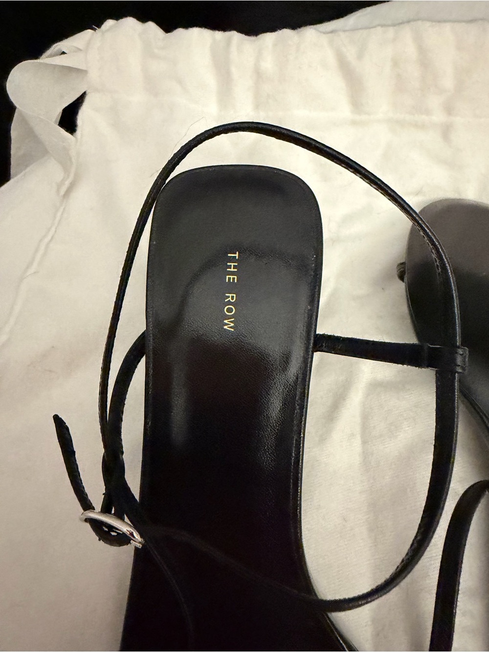 The Row Bare Sandal, Black, Size 36 - Picture 10 of 11